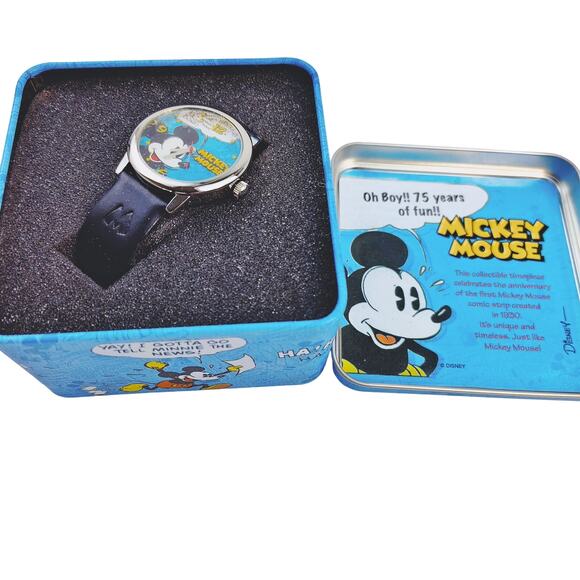 Disney Mickey Mouse Watch for Comic Book Blue Face NIT - Picture 1 of 8